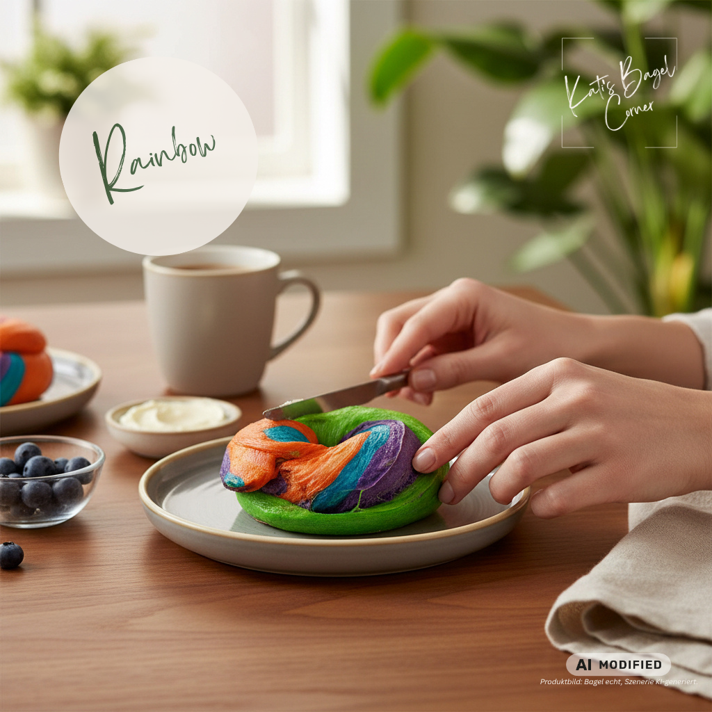 Rainbow Bagel Box
