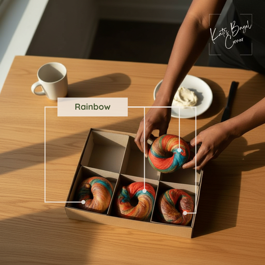 Rainbow Bagel Box