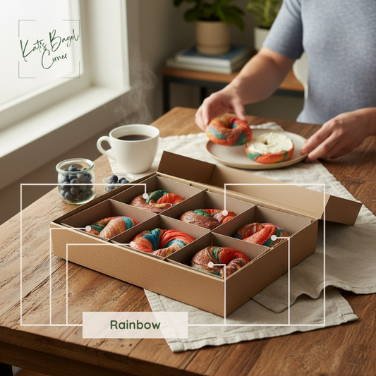 Rainbow Bagel Box